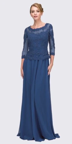 Eureka 7909 Appliqued Long Formal Dress Mid-Length Sleeves(Navy Blue Appliqued Long Formal Dress Mid Length Sleeves) 10 Eureka 7909 Appliqued Long Formal Dress Mid-Length Sleeves(Navy Blue Appliqued Long Formal Dress Mid Length Sleeves) -Dress Promotion Store 7909 eureka fashion navy blue 3c0531a8 2c78 4750 9f58 961075d86baa