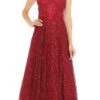 J&J Fashion 8002 Glittery Long Prom Dress With Open V-Back(Burgundy Glittery Long Prom Dress With Open V Back) 2 J&J Fashion 8002 Glittery Long Prom Dress With Open V-Back(Burgundy Glittery Long Prom Dress With Open V Back) -Dress Promotion Store 8002 jj fashion burgundy