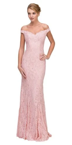 Eureka 8030 Lace Off-the-Shoulder Long Formal Dress(Lace Off The Shoulder Long Formal Dress Navy Blue) -Dress Promotion Store 8030 eureka fashion dusty pink ea9eed7c 4432 45aa a1e3 9d71ff17a31b
