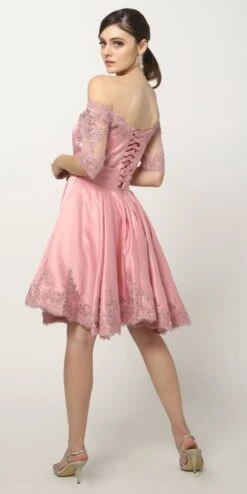 Juliet 804 Short Dress Off-Shoulder With Appliques(Royal Blue Homecoming Short Dress Off Shoulder With Appliques) -Dress Promotion Store 804 juliet rose edf468bc 2c90 4340 9191 893d4f35fd51