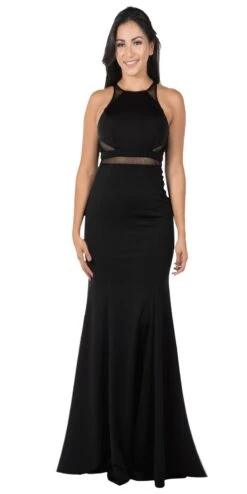 Poly USA | Ed Young 8054 Mermaid Dress With Sheer Cut-Outs(Burgundy Mermaid Long Prom Dress With Sheer Cut Outs) -Dress Promotion Store 8054 poly usa black 50d058f0 11ac 4065 828b 64dd8de1eedc