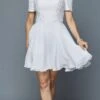 Juliet 814 Short Dress With Cold-Shoulder(White Homecoming Short Dress With Cold Shoulder) -Dress Promotion Store 814 juliet white e538711e b5e7 44de 875a 2721b52a2436