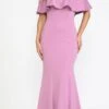 CLEARANCE - Poly USA | Ed Young 8146 Off-the-Shoulder Mermaid Long Violet Dress (Size M)(Poly Usa 8146 Off The Shoulder Mermaid Long Violet Dress Size M 1) -Dress Promotion Store 8146Violet 1