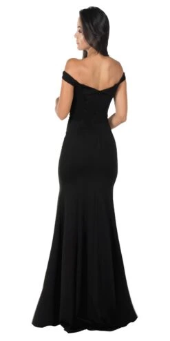 Edward Young 8160 Off-the-Shoulder Mermaid Long Dress(Poly Usa 8160 Off The Shoulder Mermaid Long Prom Dress) -Dress Promotion Store 8160 poly usa black back 0b30a3ba fa97 454c a865 6b4885c1076b