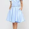 Poly USA | Ed Young 8238 Off-Shoulder Homecoming Short Dress With Pockets(Baby Blue Off Shoulder Homecoming Short Dress With Pockets) -Dress Promotion Store 8238 poly usa baby blue 027b87e0 250c 4eed 8cb8 8d40ddfc8ff4