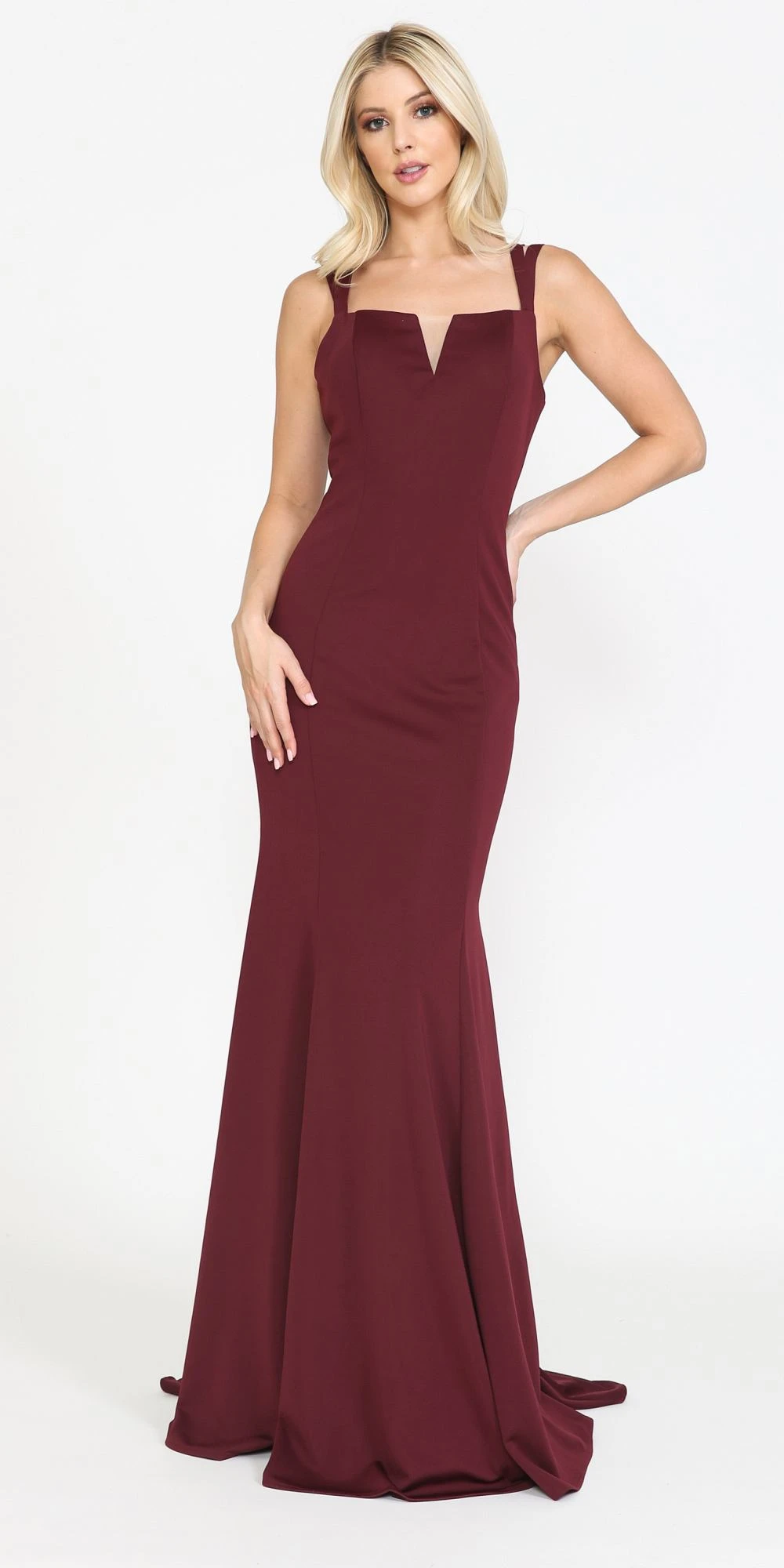 Poly USA | Ed Young 8392 Long Jersey Fitted Sexy Mermaid Dress V-Notch(Long Jersey Fitted Sexy Formal Mermaid Dress Red) 9 Poly USA | Ed Young 8392 Long Jersey Fitted Sexy Mermaid Dress V-Notch(Long Jersey Fitted Sexy Formal Mermaid Dress Red) - Image 8