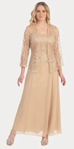 Sally Fashion 8466 Long Chiffon Mother Of Groom Dress Lace 3/4 Length Sleeve Jacket(Long Chiffon Silver Mother Of Groom Dress Lace Long Sleeve Jacket) -Dress Promotion Store 8466 jj fashion gold b7a38ca9 fc4b 4e0a adaf ad5c46c5c635
