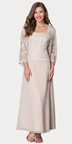 Sally Fashion 8466 Long Chiffon Mother Of Groom Dress Lace 3/4 Length Sleeve Jacket(Long Chiffon Silver Mother Of Groom Dress Lace Long Sleeve Jacket) -Dress Promotion Store 8466 jj fashion khaki 3f802045 58cd 40bd 8705 9a833f93eb1e