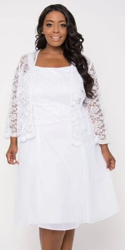 Sally Fashion 8485 Short Mother Of Bride Dress Chiffon Knee Length Lace Jacket(Short Teal Mother Of Bride Dress Chiffon Knee Length Lace Jacket) -Dress Promotion Store 8485 jj fashion white e6dae011 fea1 4611 9567 bd28ea244a4b