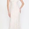 Poly USA | Ed Young 8496 Long Column Wedding Gown Sleeveless(Poly Usa 8496 Long Column Wedding Gown Sleeveless) -Dress Promotion Store 8496 FRONT