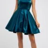 CLEARANCE - Juliet 852 Caged-Back Homecoming Short Dress With Pockets (Size Small)(Caged Back Homecoming Short Dress Peacock With Pockets) -Dress Promotion Store 852 juliet peacock 0627d28a 3231 4300 bf01 7f1aa59c0b28
