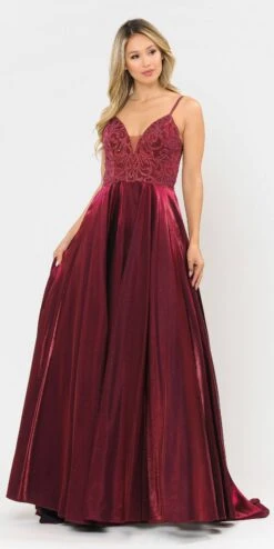 Poly USA | Ed Young 8576 Beaded Long Prom Dress With Pockets(Beaded Long Prom Dress With Pockets Hot Pink) -Dress Promotion Store 8576 poly usa burgundy b0940be8 4b56 4bd7 b655 bcbf76c77879