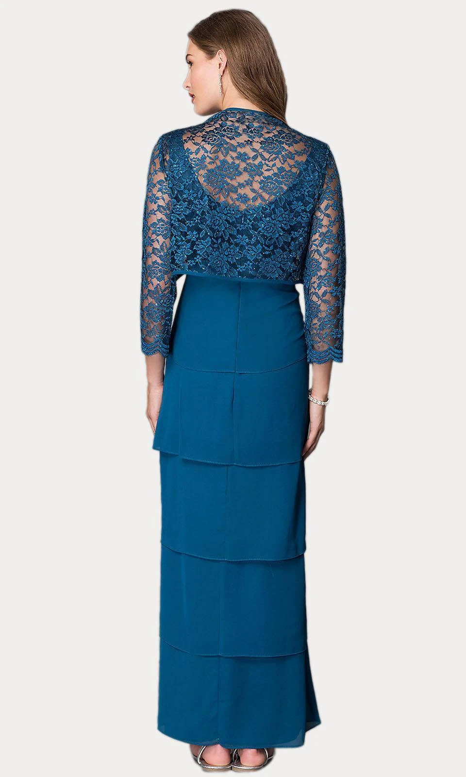 Sally Fashion 8729 V-Neck Long Dress Empire Lace Chiffon Include Lace Jacket(Dusty Rose V Neck Long Dress Empire Lace Chiffon Include Lace Jacket) 21 Sally Fashion 8729 V-Neck Long Dress Empire Lace Chiffon Include Lace Jacket(Dusty Rose V Neck Long Dress Empire Lace Chiffon Include Lace Jacket) - Image 19