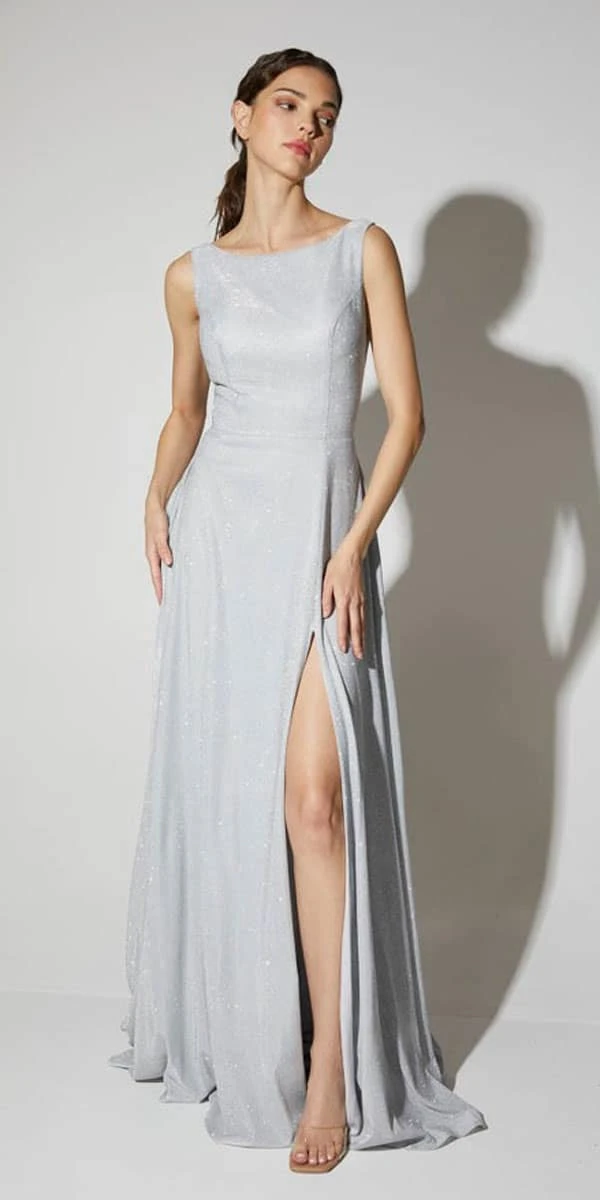 Eureka Fashion 8900 Floor Length Boat Neckline Sleeveless Glitter Dress(Eureka Fashion 8900 Floor Length Boat Neckline Sleeveless Glitter Dress) 6 Eureka Fashion 8900 Floor Length Boat Neckline Sleeveless Glitter Dress(Eureka Fashion 8900 Floor Length Boat Neckline Sleeveless Glitter Dress) - Image 4