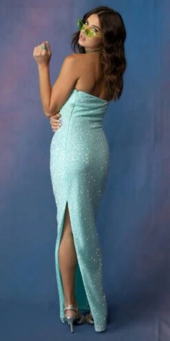 Eureka 9035 Strapless Fitted Sequin Gown Side Slit(Eureka 9035 Strapless Fitted Sequin Gown Side Slit) 11 Eureka 9035 Strapless Fitted Sequin Gown Side Slit(Eureka 9035 Strapless Fitted Sequin Gown Side Slit) -Dress Promotion Store 9035SeafoamMint 2