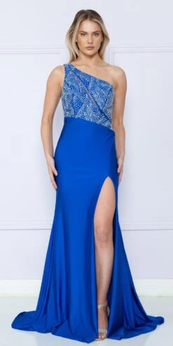 Poly USA | Ed Young 9116 Floor Length Span Jersey One Shoulder Gown With Slit(Poly Usa 9116 Floor Length Span Jersey One Shoulder Gown With Slit) 11 Poly USA | Ed Young 9116 Floor Length Span Jersey One Shoulder Gown With Slit(Poly Usa 9116 Floor Length Span Jersey One Shoulder Gown With Slit) -Dress Promotion Store 9116Royal 5