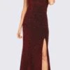 Eureka 9119 High-Neck Halter Glitter Long Formal Dress With Slit(High Neck Burgundy Glitter Long Formal Dress With Slit) -Dress Promotion Store 9119 eureka fashion burgundy 9bd823bf 09a2 489c b9d8 998194fad594