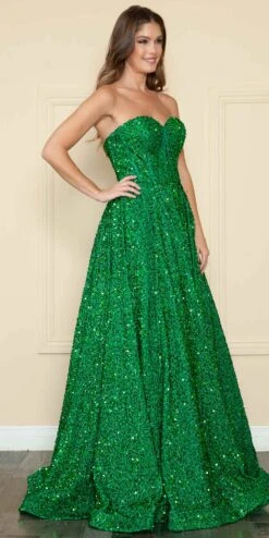 Poly USA | Ed Young 9152 Floor Length A-Line Sequin Dress Pockets Sweetheart Neck(Poly Usa 9152 Floor Length A Line Sequin Dress Pockets Sweetheart Neck) 12 Poly USA | Ed Young 9152 Floor Length A-Line Sequin Dress Pockets Sweetheart Neck(Poly Usa 9152 Floor Length A Line Sequin Dress Pockets Sweetheart Neck) -Dress Promotion Store 9152Jade 17 1