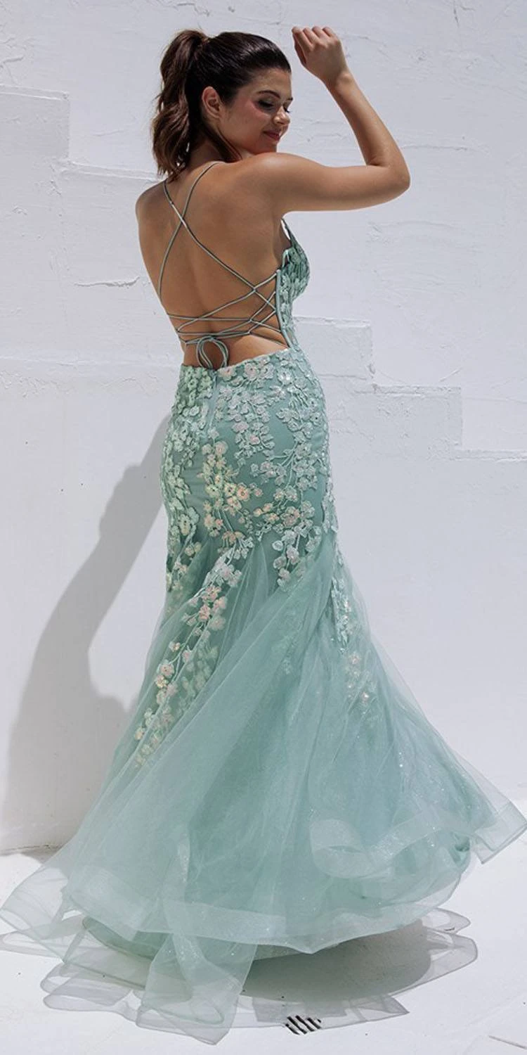 Eureka Fashion 9696 Long Mermaid Open Corset Back Iridescent Sequin Gown(Eureka Fashion 9696 Long Mermaid Open Corset Back Iridescent Sequin Gown) 4 Eureka Fashion 9696 Long Mermaid Open Corset Back Iridescent Sequin Gown(Eureka Fashion 9696 Long Mermaid Open Corset Back Iridescent Sequin Gown) - Image 2