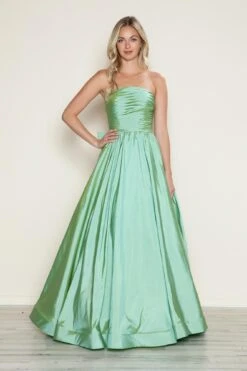 Poly USA | Ed Young 9754 Strapless A-Line Ballgown With Pockets Long Dress(Poly Usa Ed Young 9754 Strapless A Line Ballgown With Pockets Long Dress) 15 Poly USA | Ed Young 9754 Strapless A-Line Ballgown With Pockets Long Dress(Poly Usa Ed Young 9754 Strapless A Line Ballgown With Pockets Long Dress) -Dress Promotion Store 9754Sage 2