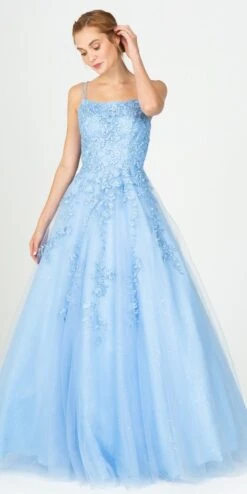 Eureka 9757 Lace Embroidery Glitter Ball Gown Lace-Up Back(Appliqued Ivory Prom Ball Gown Lace Up Back) -Dress Promotion Store 9757 eureka bahama blue ca3a8804 b871 4124 8faf 5f5ee4e86a3c