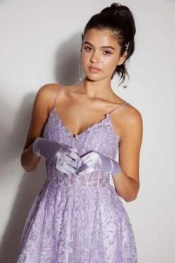 Eureka Fashion 9908 Long A-Line Glitter Tulle Prom Gown Floral Print(Eureka Fashion 9908 Long A Line Glitter Tulle Prom Gown Floral Print) -Dress Promotion Store 9908 lilac zoom
