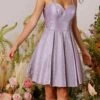 Eureka 9988 Homecoming Short Dress With Pockets(Homecoming Short Dress Rose Gold With Pockets) -Dress Promotion Store 9988Lavender 2