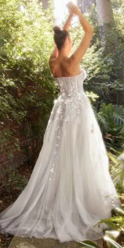 Andrea & Leo A1089W Penelope Blossom Bridal Gown With Overskirt(Andrea Leo A1089w Penelope Blossom Bridal Gown With Overskirt) -Dress Promotion Store A1089W 2