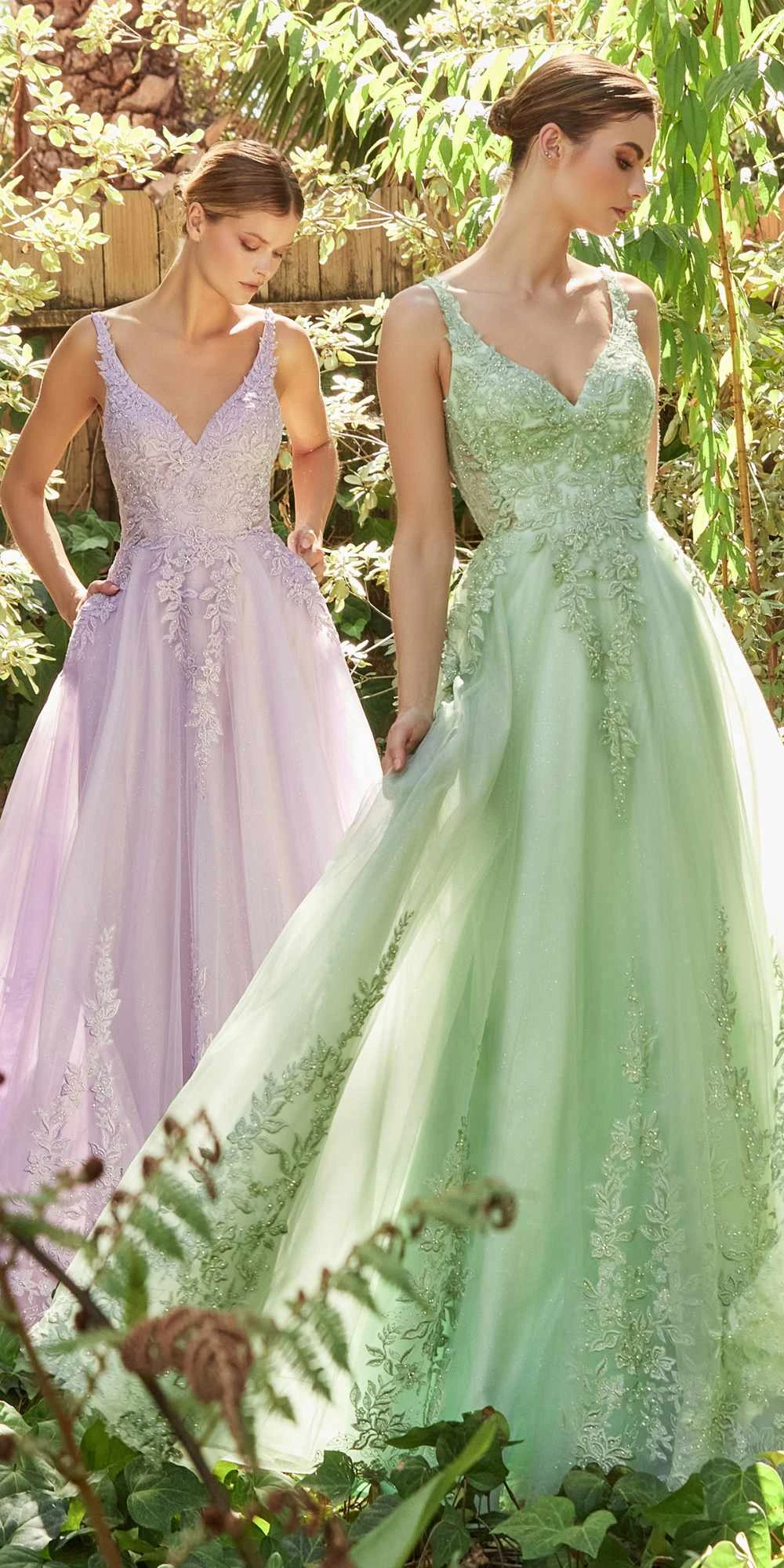 Andrea & Leo A1125 Floor Length A-Line Pastel Elysium Lace V-Neck Gown(Andrea Leo A1125 Floor Length A Line Pastel Elysium Lace V Neck Gown) 3 Andrea & Leo A1125 Floor Length A-Line Pastel Elysium Lace V-Neck Gown(Andrea Leo A1125 Floor Length A Line Pastel Elysium Lace V Neck Gown)