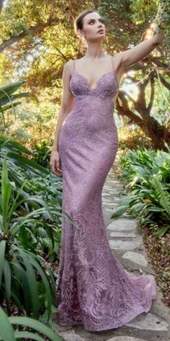 Andrea & Leo A1170 Long Diamond Rococo Backless Mermaid Gown(Andrea Leo A1170 Long Diamond Rococo Backless Mermaid Gown)