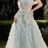 Andrea & Leo A1343 Long Off Shoulder Ethereal A-Line Ball Gown(Andrea Leo A1343 Long Off Shoulder Ethereal A Line Ball Gown)