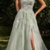 Andrea & Leo A1346 Long Strapless Corset Back A-Line Ball Gown(Andrea Leo A1346 Long Strapless Corset Back A Line Ball Gown)