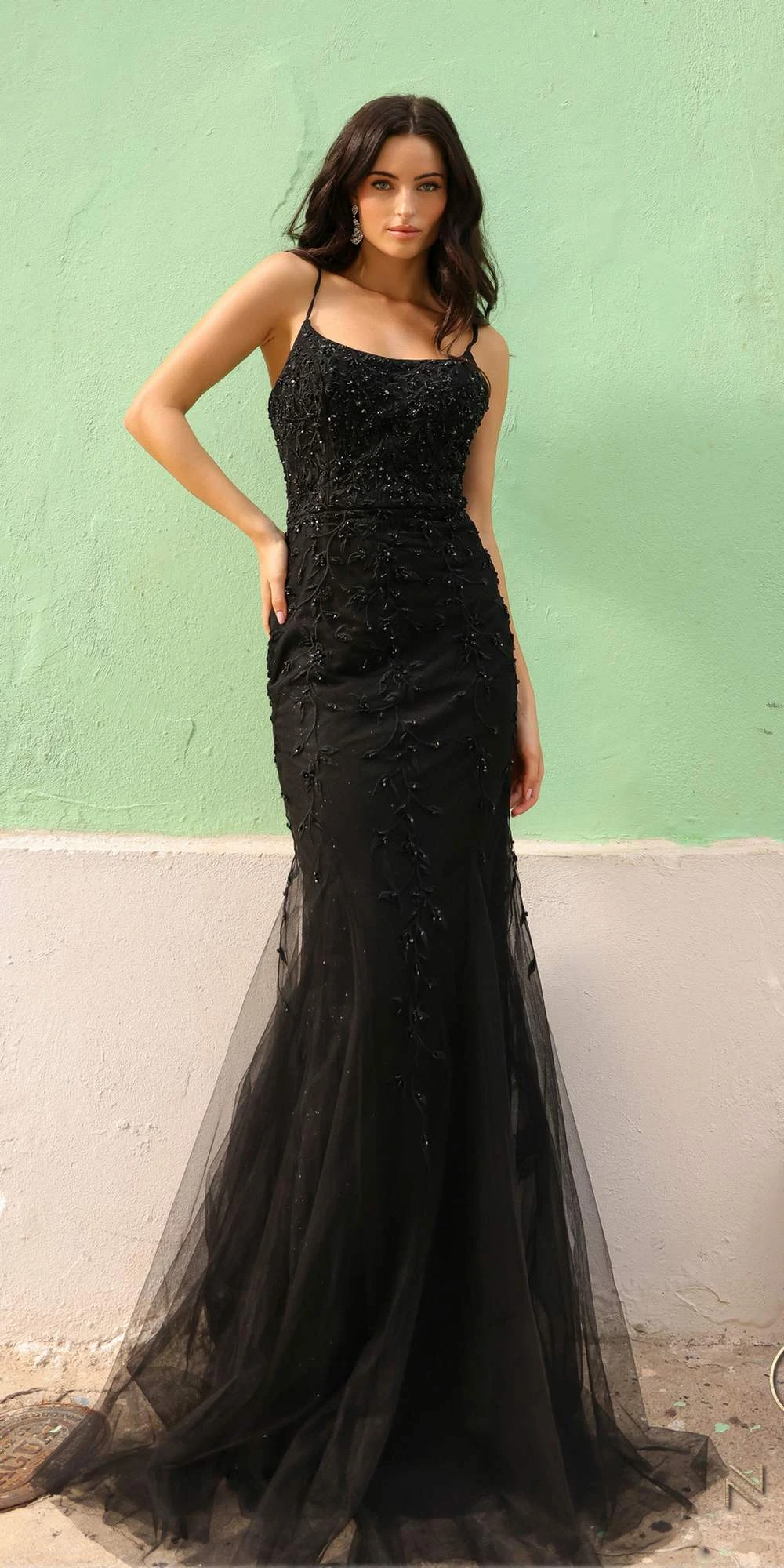 Nox Anabel A1376 Long Fitted Mermaid Gown Open Lace Up Back(Nox Anabel A1376 Long Fitted Mermaid Gown Open Lace Up Back) 8 Nox Anabel A1376 Long Fitted Mermaid Gown Open Lace Up Back(Nox Anabel A1376 Long Fitted Mermaid Gown Open Lace Up Back) - Image 6