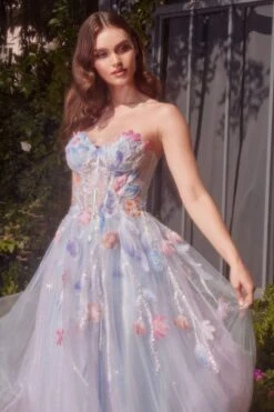 Andrea & Leo A1383 Dress Watercolor Floral A-Line Gown(Andrea Leo A1383 Dress Watercolor Floral A Line Gown) 9 Andrea & Leo A1383 Dress Watercolor Floral A-Line Gown(Andrea Leo A1383 Dress Watercolor Floral A Line Gown) -Dress Promotion Store A1383 ANDREA AND LEO LIGHT BLUE ZOM