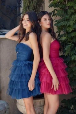 Nox Anabel A827 Short Glittered A-Line Tiered Tulle Dress(Nox Anabel A827 Short Glittered A Line Tiered Tulle Dress) 26 Nox Anabel A827 Short Glittered A-Line Tiered Tulle Dress(Nox Anabel A827 Short Glittered A Line Tiered Tulle Dress) -Dress Promotion Store A827 NAVY ROSEBERRY 35