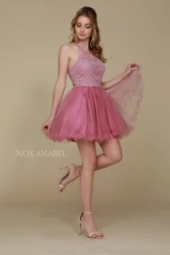 CLEARANCE - Nox Anabel B652 Short Dress Poofy A-Line Tulle Skirt (Size Small)(Clearance Nox Anabel B652 Short Dress Poofy A Line Tulle Skirt Size Small) -Dress Promotion Store B652 nox anabel rose 1d7d71ca 5bc0 4c6c 97a8 70c9f5de2bb5