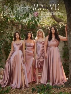 Cinderella Divine BD104 Long Satin A-Line Dress Cowl Neckline Tie Straps(Ladivine Bd104 Long Satin A Line Dress Cowl Neckline Tie Straps 1) -Dress Promotion Store BD104 BD108 BD103 mauve