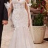 Ladivine CB125W Off The Shoulder Lace Mermaid Wedding Dress(Ladivine Cb125w Off The Shoulder Lace Mermaid Wedding Dress)