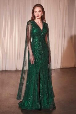 Ladivine CD0239 Long Sleeve Fully Beaded Sheath Gown(Ladivine Cd0239 Long Sleeve Fully Beaded Sheath Gown) -Dress Promotion Store CD0239 LADIVINE EMERALD FRONT 75fca868 071e 4719 9d03 5853f923ebb2