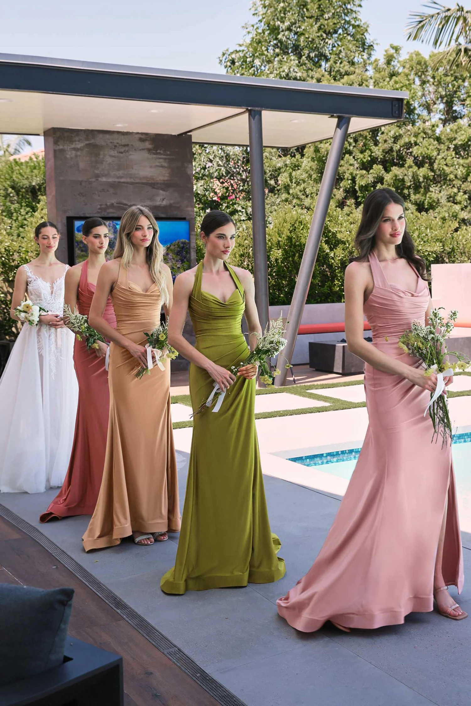 Ladivine CD796 Dress Floor Length Stretch Satin Halter Fitted Gown(Ladivine Cd796 Dress Floor Length Stretch Satin Halter Fitted Gown) 4 Ladivine CD796 Dress Floor Length Stretch Satin Halter Fitted Gown(Ladivine Cd796 Dress Floor Length Stretch Satin Halter Fitted Gown) - Image 2