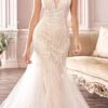 Cinderella Divine CDS401 Long Beaded Hourglass Mermaid Wedding Dress V-Neck(Long Beaded Off White Hourglass Mermaid Wedding Dress V Neck) -Dress Promotion Store CDS401 cinderella divine off white