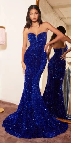 Cinderella Divine CH151 Strapless Sequins Long Fitted Gown(Strapless Sequins Long Fitted Gown By Cinderella Divine Ch151) -Dress Promotion Store CH151 royal 1 1800x1800 46a12ab1 9653 485d ad5f d5092b2dce3e