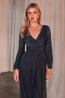 Ladivine CK2141 Long Sleeve Sheath Draped Dress(Ladivine Ck2141 Long Sleeve Sheath Draped Dress) -Dress Promotion Store CK2141 NAVY 1 03cf5273 c5bb 4e96 b0cb 05963b44cd18