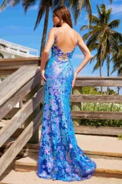 Nox Anabel D1574 Radiant Full Sequin Long Dress With Semi Train(Nox Anabel D1574 Radiant Full Sequin Long Dress With Semi Train) -Dress Promotion Store D1574ROYAL SILVER 7
