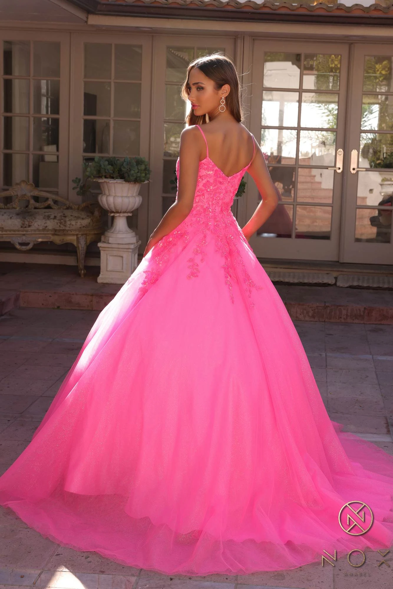 Nox Anabel H1464 Square Neck Poofy A-Line Quinceanera Gown(Nox Anabel H1464 Square Neck Poofy A Line Quinceanera Gown) 4 Nox Anabel H1464 Square Neck Poofy A-Line Quinceanera Gown(Nox Anabel H1464 Square Neck Poofy A Line Quinceanera Gown) - Image 2