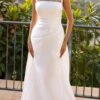 Nox Anabel JE993 Long Sleeveless A-line Wedding Gown(Nox Anabel Je993 Long Sleeveless A Line Wedding Gown)