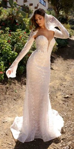 Nox Anabel JE994L Fitted Beaded Lace Long Sleeve Bridal Gown(Nox Anabel Je994l Fitted Beaded Lace Long Sleeve Bridal Gown) -Dress Promotion Store JE994L 3 5cb26cc9 caac 4b26 b490 474aedc8af52