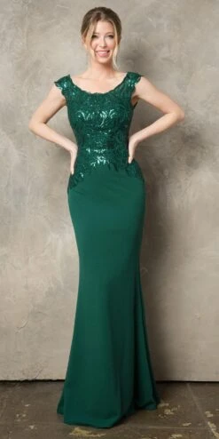 Juno 957 Floor Length Boat Neckline Fitted Evening Gown Embroidered Bodice(Juno 957 Floor Length Boat Neckline Fitted Evening Gown Embroidered Bodice) 7 Juno 957 Floor Length Boat Neckline Fitted Evening Gown Embroidered Bodice(Juno 957 Floor Length Boat Neckline Fitted Evening Gown Embroidered Bodice) -Dress Promotion Store JUNO 957 EMERALD F1