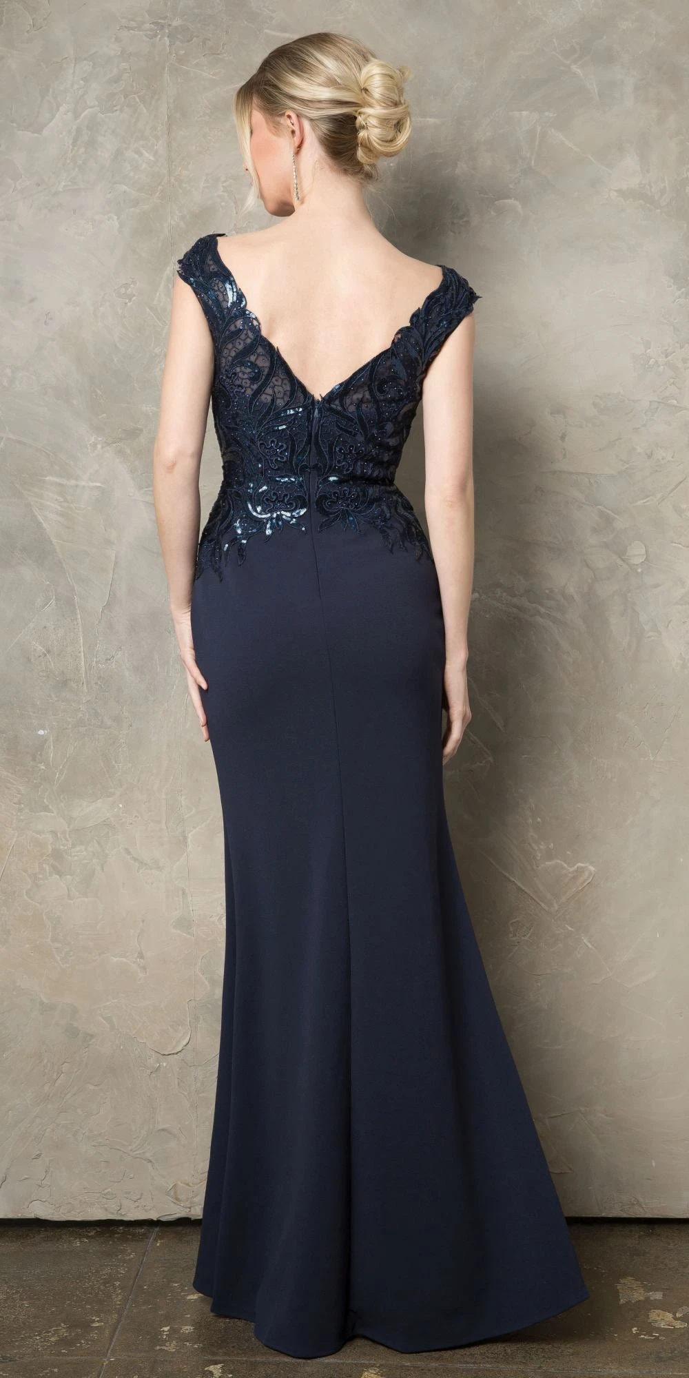 Juno 957 Floor Length Boat Neckline Fitted Evening Gown Embroidered Bodice(Juno 957 Floor Length Boat Neckline Fitted Evening Gown Embroidered Bodice) 4 Juno 957 Floor Length Boat Neckline Fitted Evening Gown Embroidered Bodice(Juno 957 Floor Length Boat Neckline Fitted Evening Gown Embroidered Bodice) - Image 2