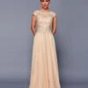 Deklaire Bridal K311 Mother Of The Bride A-Line Cap Sleeve Chiffon Gown(Deklaire Bridal K311 Mother Of The Bride A Line Cap Sleeve Chiffon Gown) -Dress Promotion Store K311 3